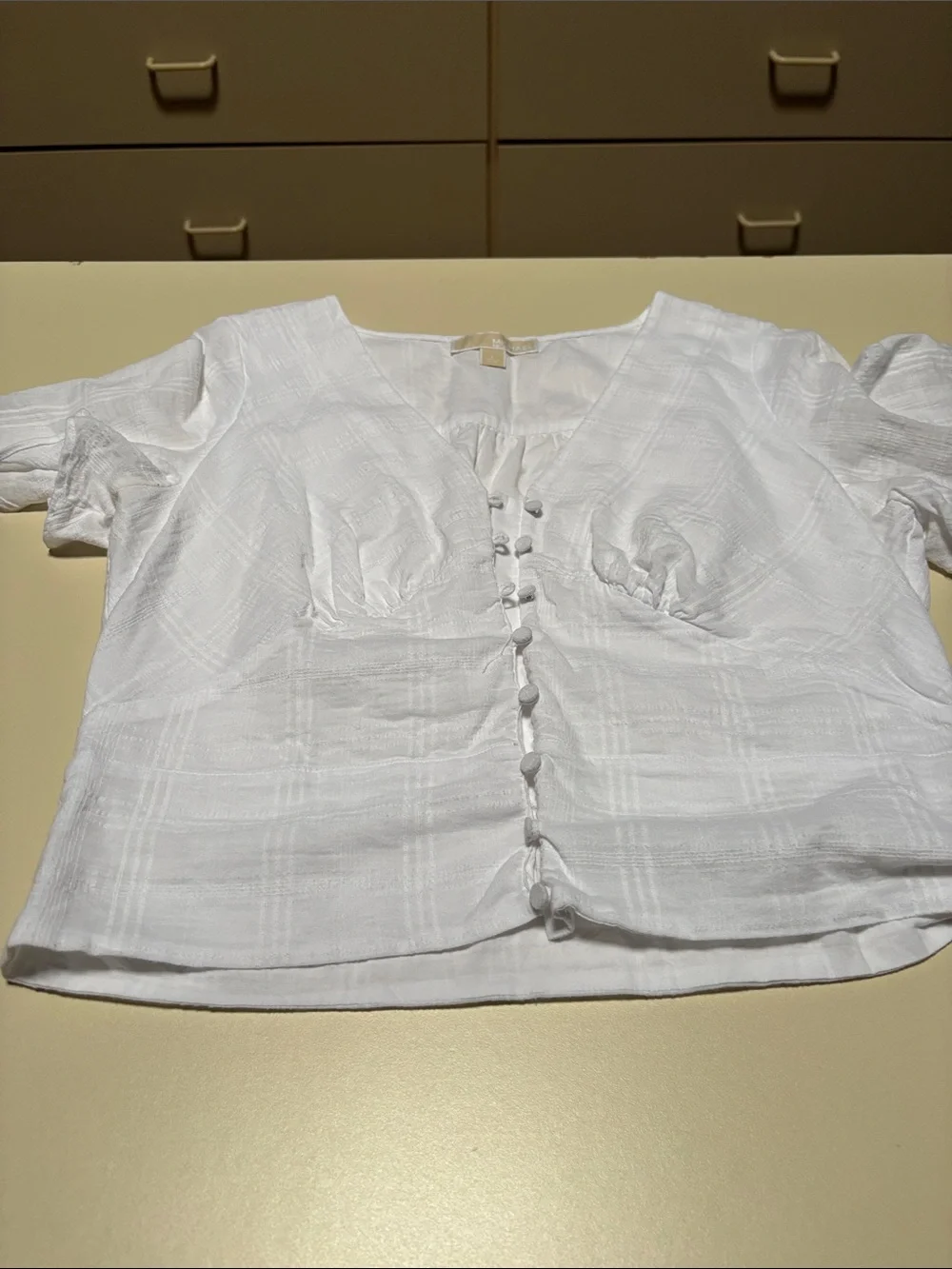 Michael Kors White Crop Top
